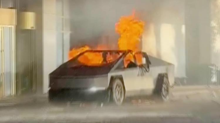 Officials continue investigation into exploding Cybertruck, suspect