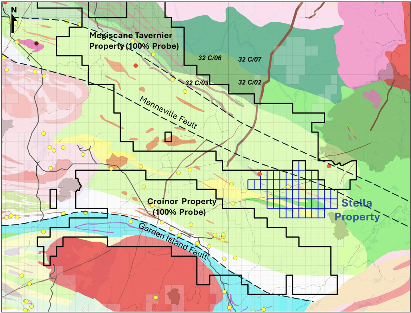  Probe Gold Completes Acquisition of Stella Property in Val-d’Or, Quebec