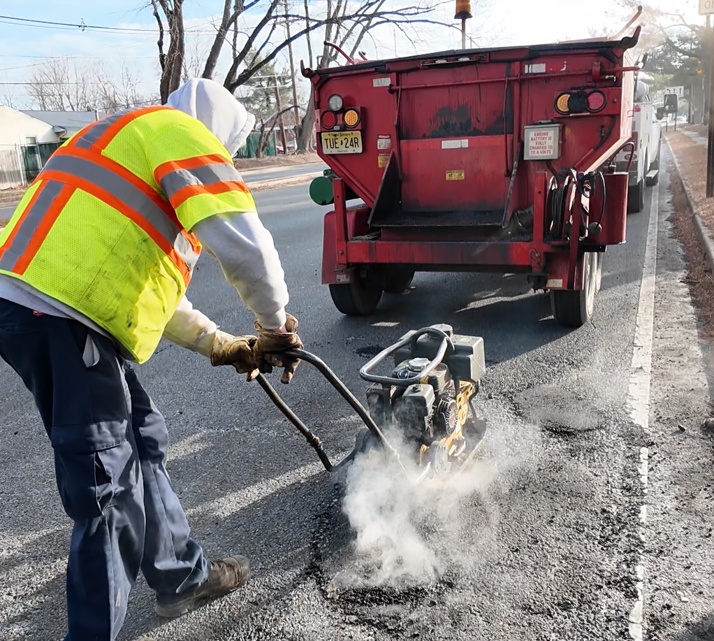  Burlington County Road Crews Tackling Pothole Repairs