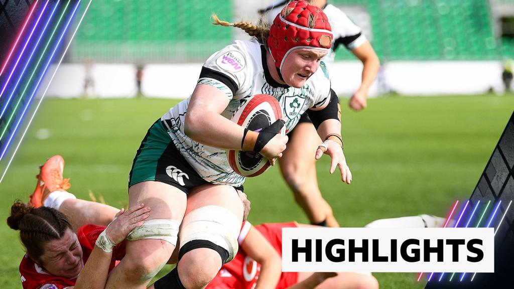 Ireland score six tries to ease past winless Wales