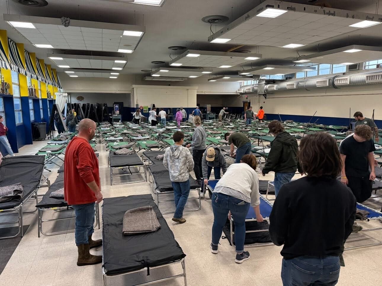 Two shelter locations open for flood evacuees