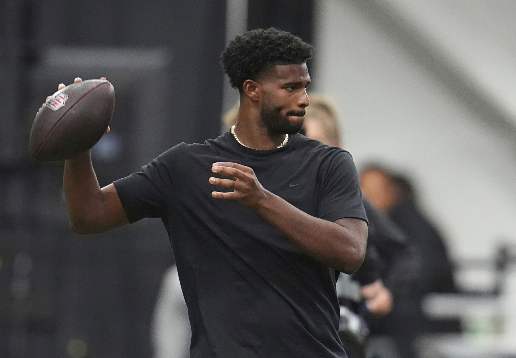  Sanders snubbed in NFL draft’s 1st round, but leads list of top available players for Day 2