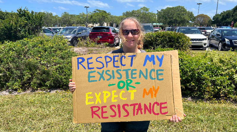 At Rally For America, Climate Activists And Others Erase The Silence
