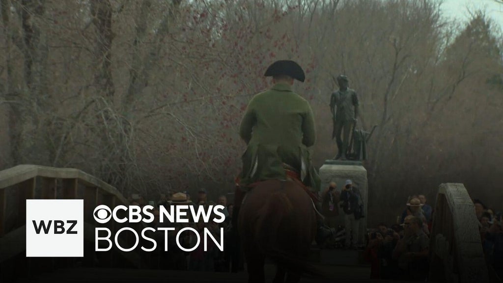  Reenactment and parade held in Concord to mark 250 years since the American Revolution