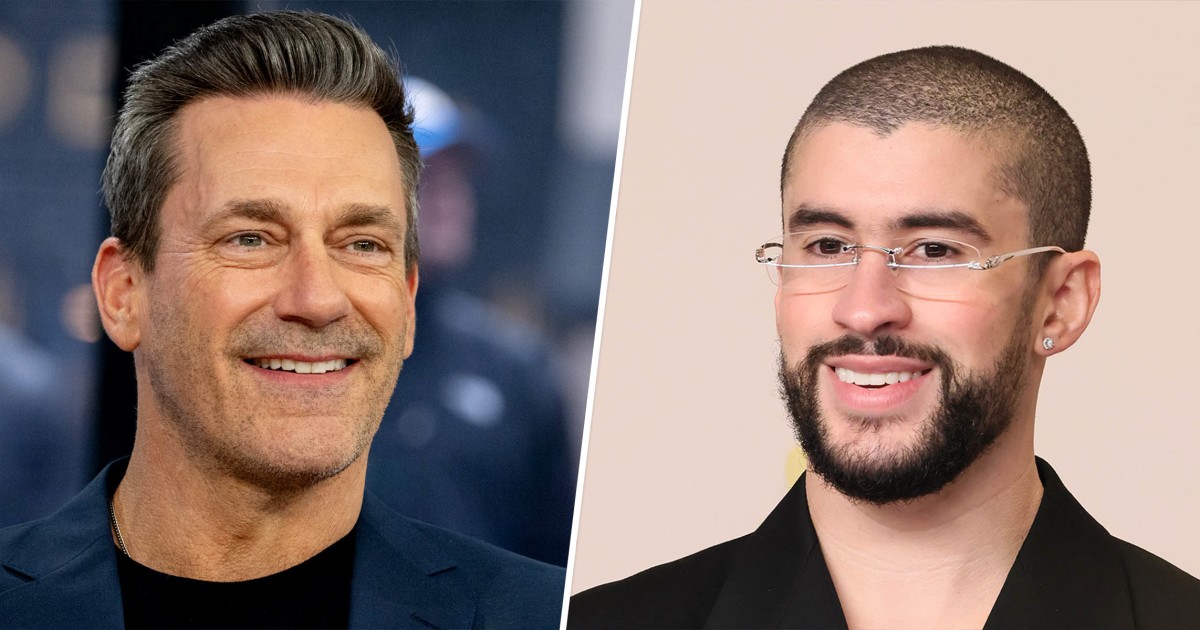  Jon Hamm fanboys over Bad Bunny and shares the nickname the artist gave to him