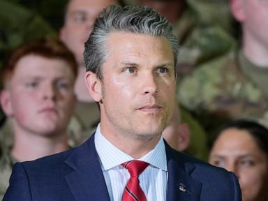  Embattled Hegseth gets public show of support from Trump during his 100-days trip