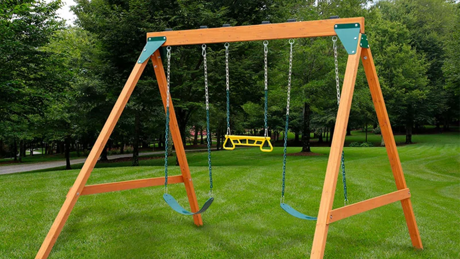  Get a full-sized wooden swing set for $209 delivered during Wayfair’s extended Way Day sale