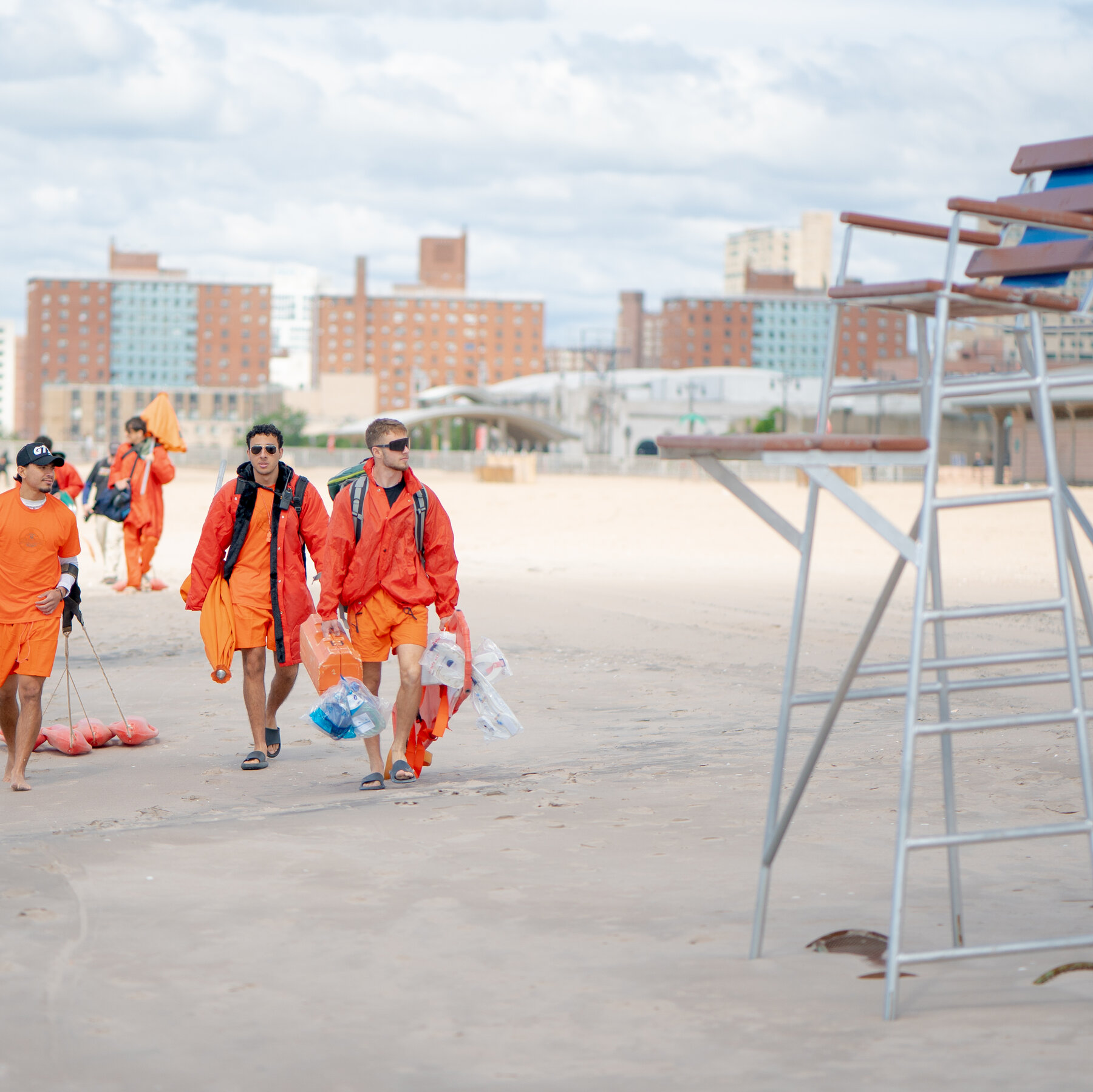 The Beaches Are Open in New York City. So Are the Lifeguard Chairs.