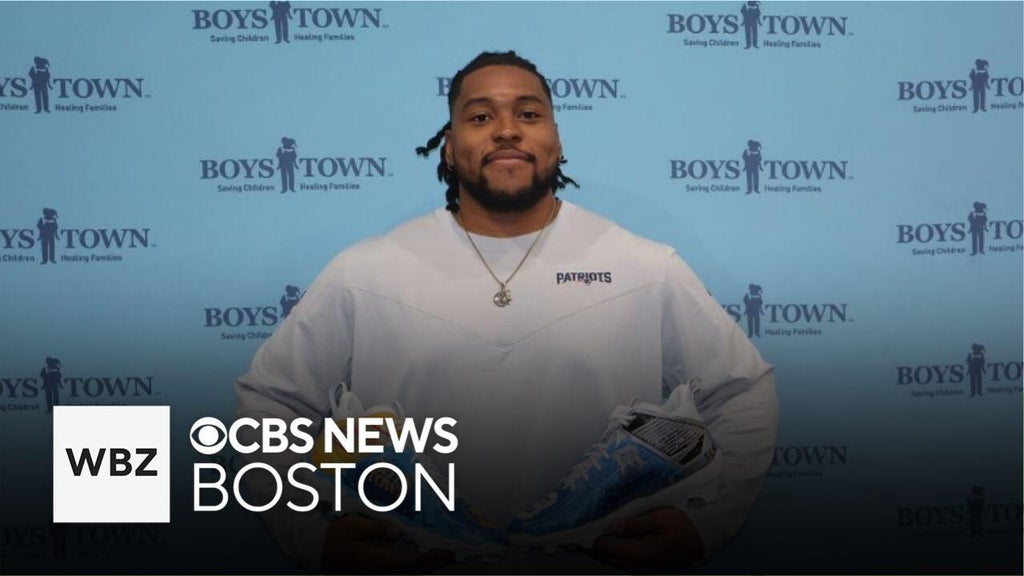 Pats Caedan Wallace to meet Boys Town kids who created footwear for “My Cause, My Cleats”
