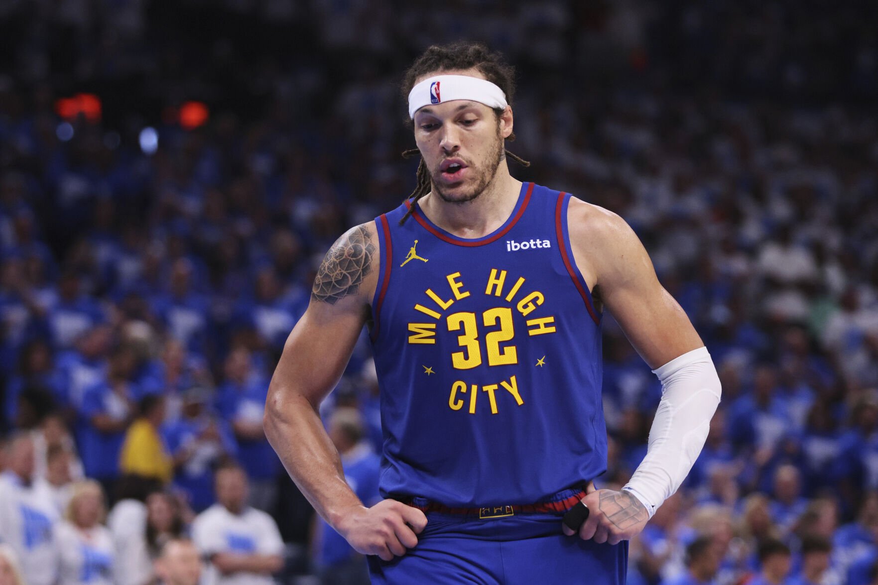 Nuggets forward Aaron Gordon remains questionable for Game 7 at OKC due to left hamstring strain