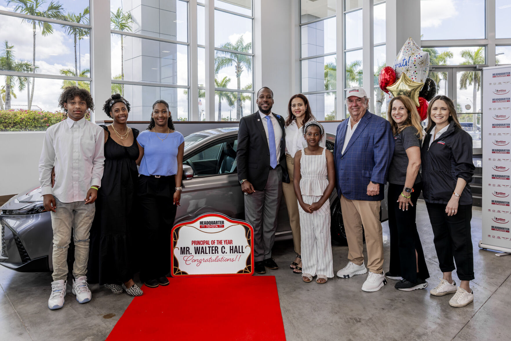  Miami-Dade Principal of the Year Gets New Car from Headquarter Toyota