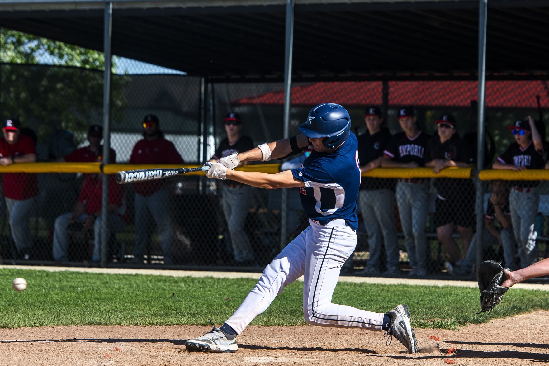 Manhattan baseball ends regular season with sweep of Emporia