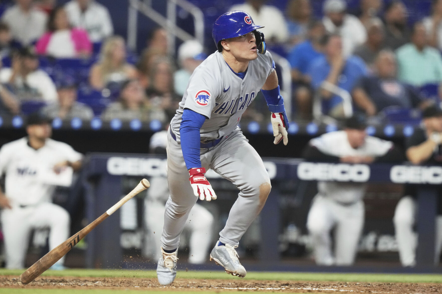 Kyle Tucker homers for second straight game and helps Cubs beat the Marlins 2-1