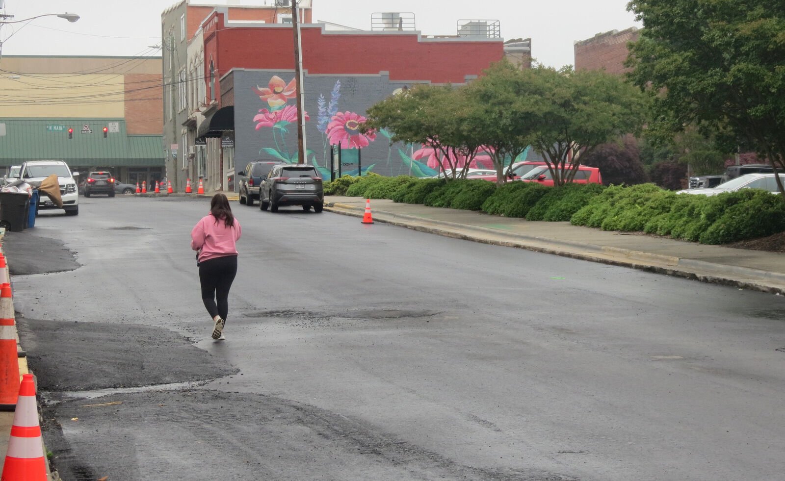  Conference center, streetscape moving closer