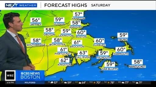 Next Weather: WBZ Evening Forecast For May 23, 2025