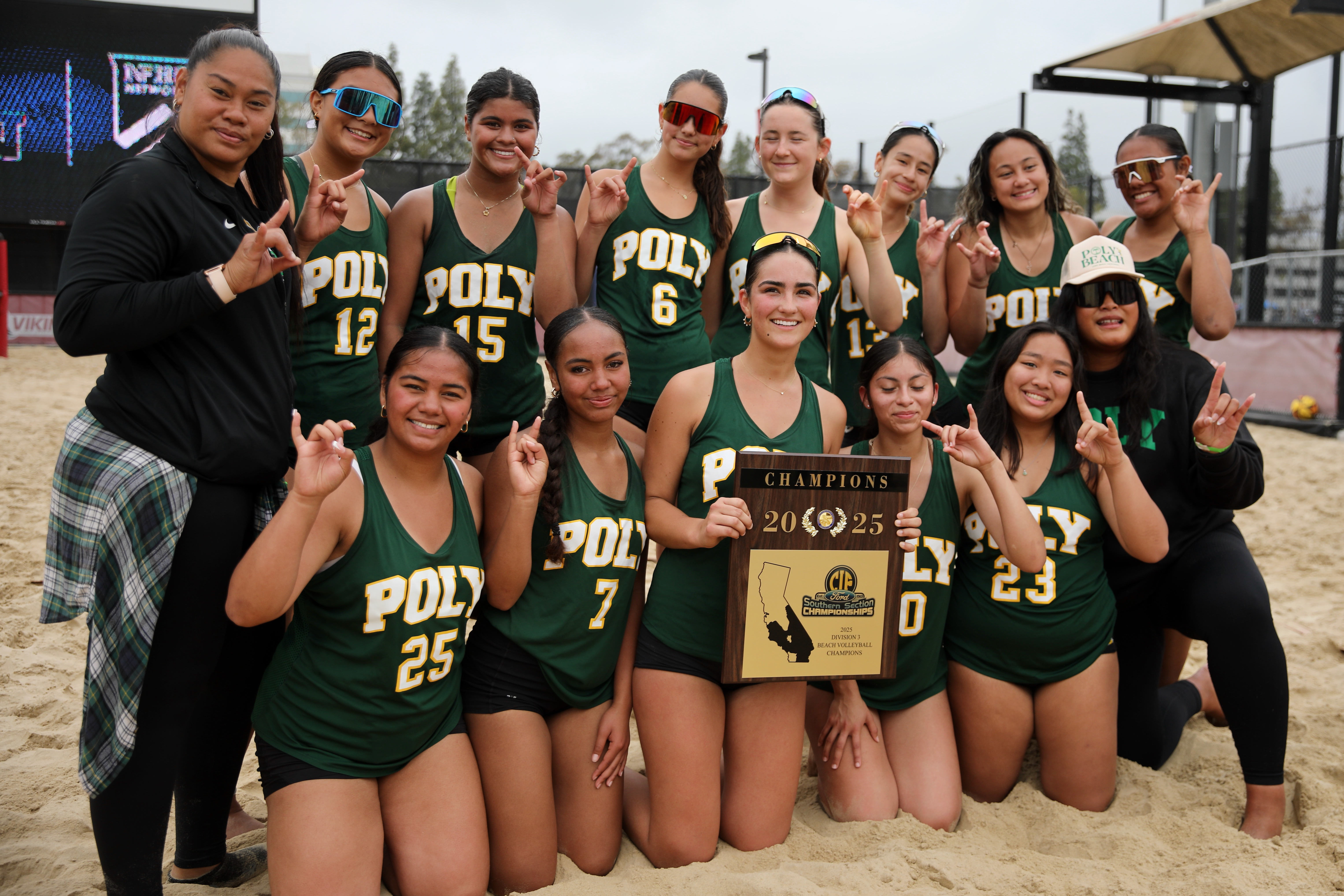 Long Beach Poly beach volleyball wins CIF-SS Division 3 title over Canyon