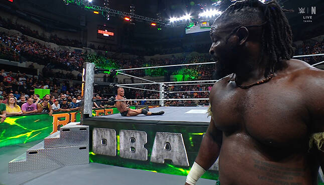  Oba Femi Retains NXT Title Against Myles Borne At Battleground