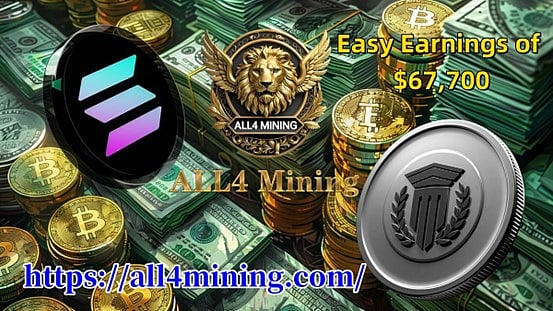  Solana (SOL) Holders Earn $67,700 per Day Through ALL4 Mining Cloud Mining Service Provider
