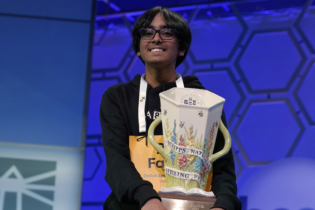 Faizan Zaki overcomes a shocking, self-inflicted flub and wins the Scripps National Spelling Bee