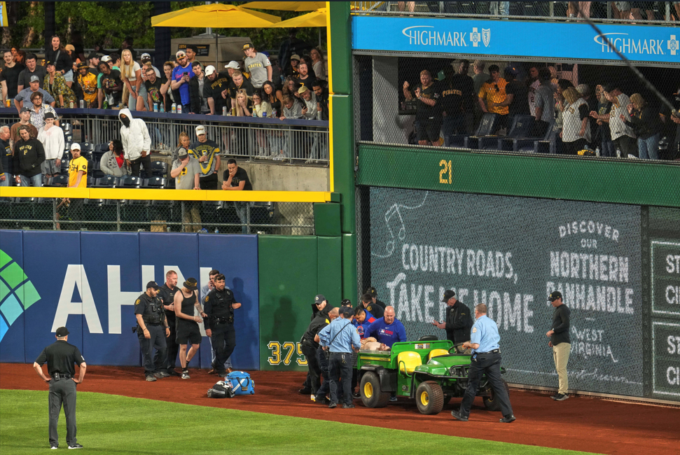 Man falls from 21-foot wall at PNC Park in Pittsburgh