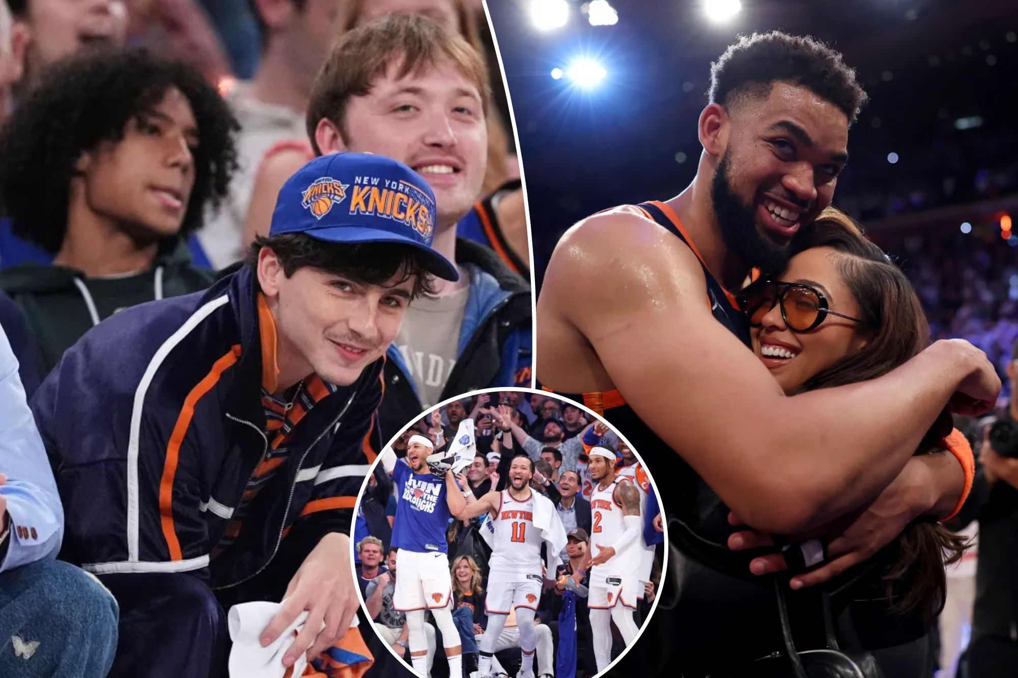  Knicks party with Timothee Chalamet, Russell Wilson at club after Game 6 win