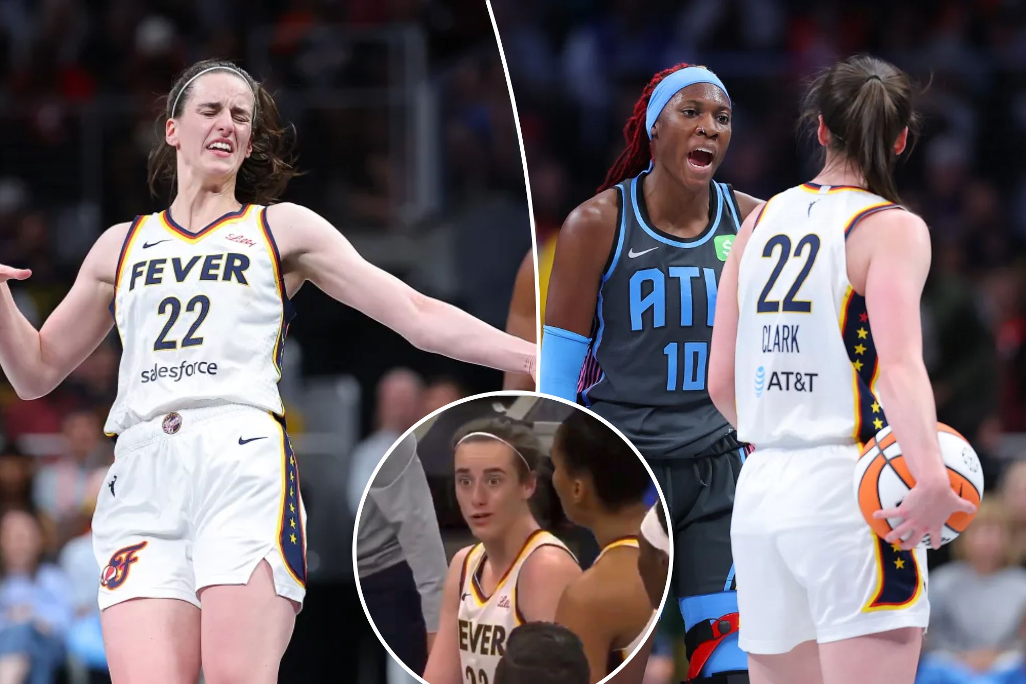 Caitlin Clark gets chippy with Atlanta’s Rhyne Howard in another tense moment