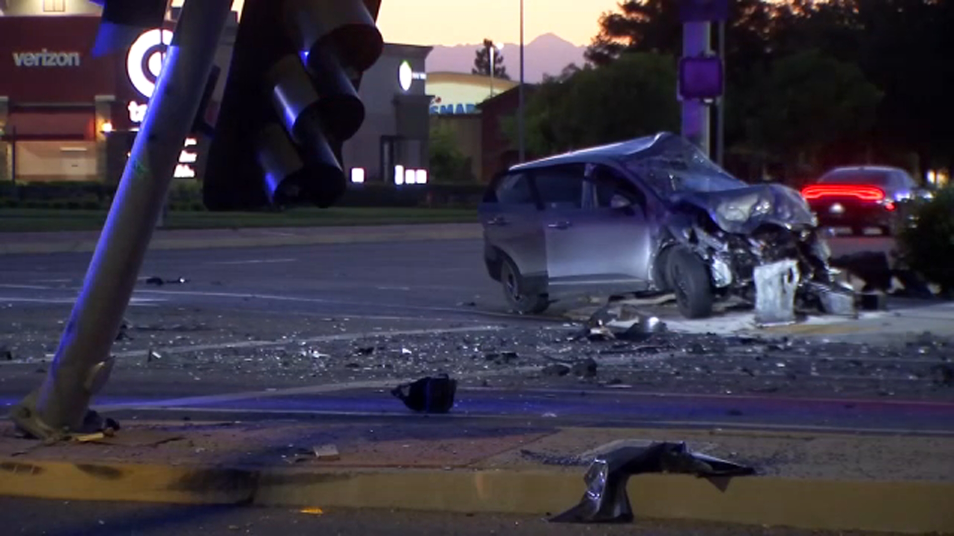 Woman hospitalized following car crash in northeast Fresno, police say