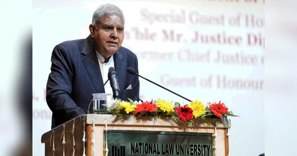  VP Dhankhar calls Emergency-era Preamble changes a ‘festering wound’