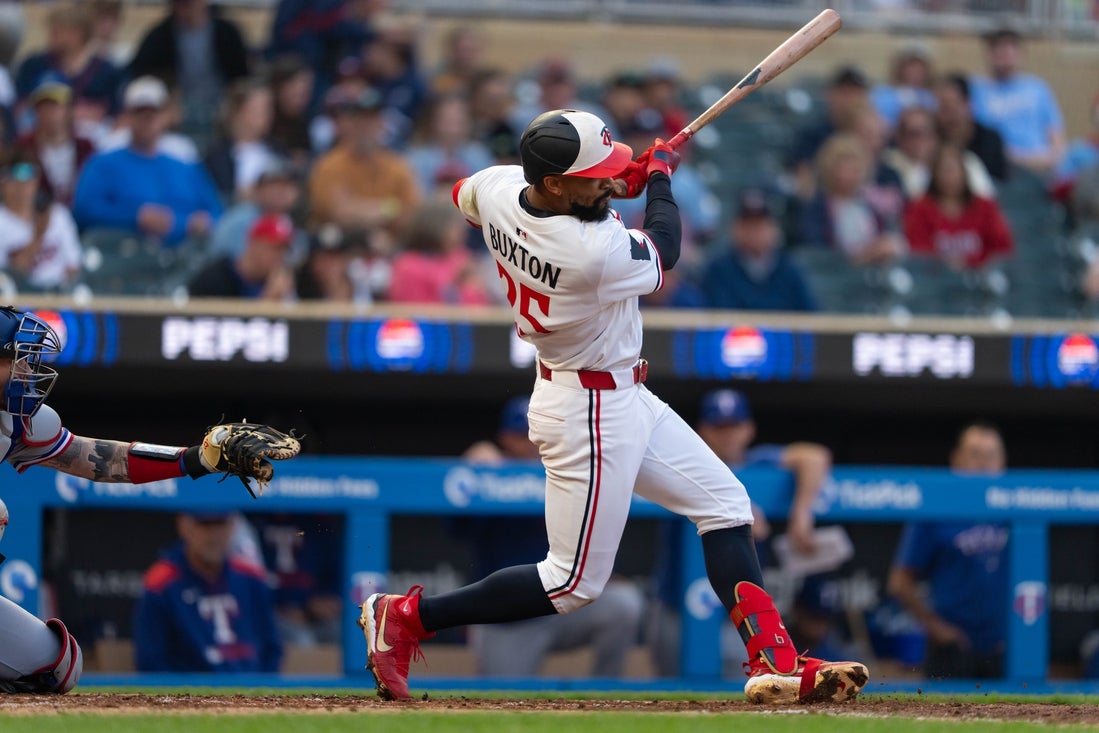 Byron Buxton, Twins hope to bash Rangers again