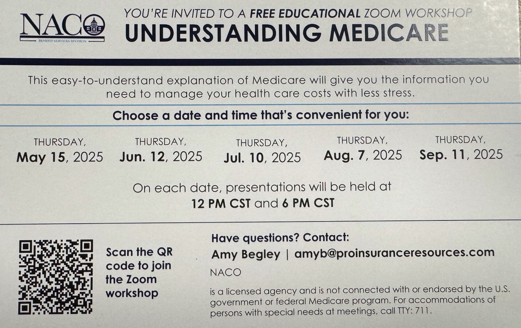  Nebraska Association of County Officials hosting online ‘understanding Medicare’ workshops