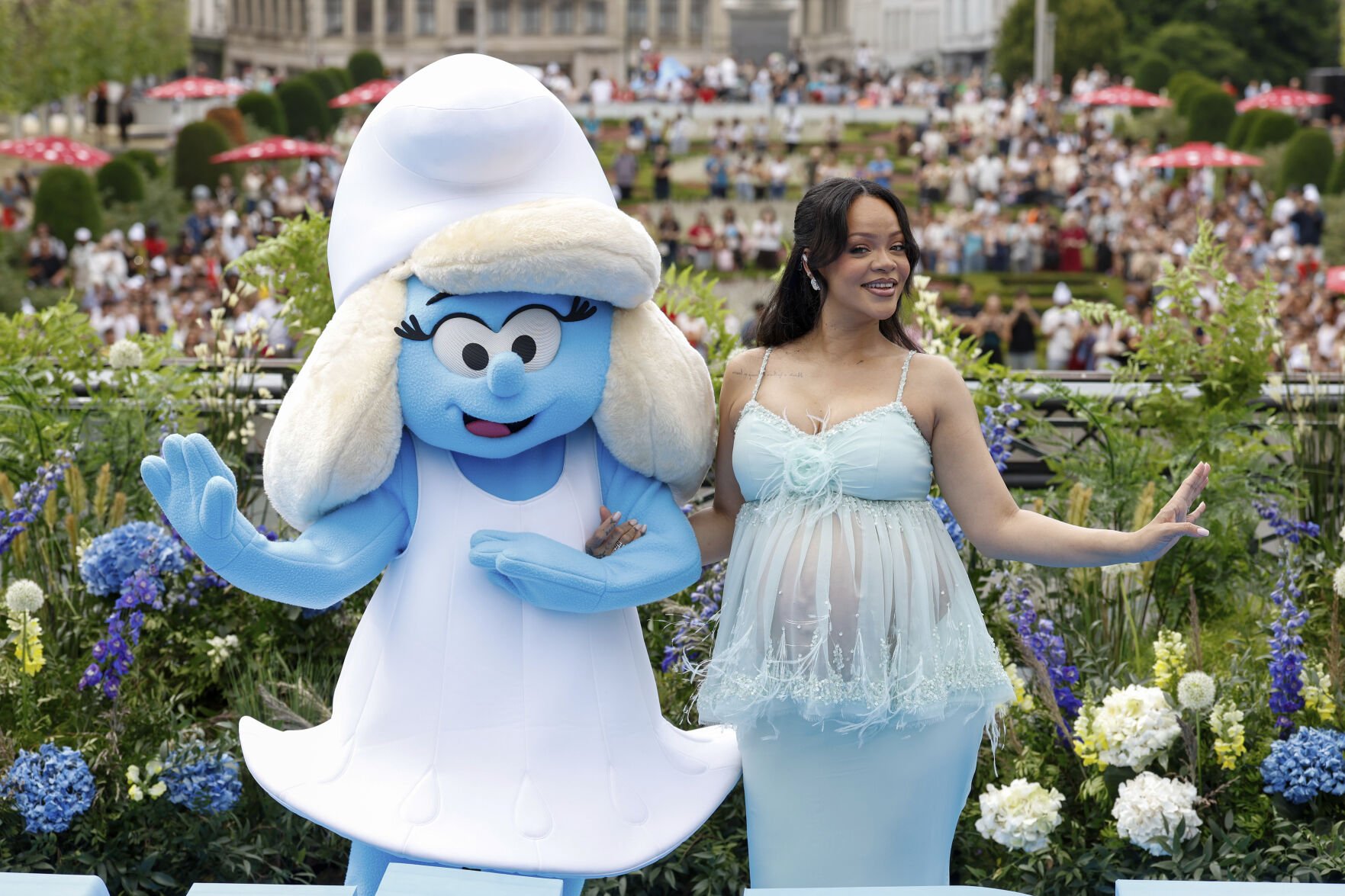  Why is Rihanna in Belgium this weekend? Hint: Smurfs