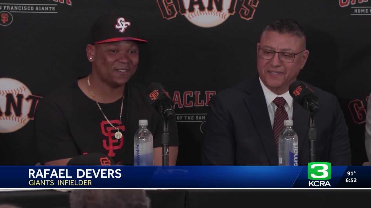 San Francisco Giants introduce Rafael Devers, hoping he can bring the team back to glory