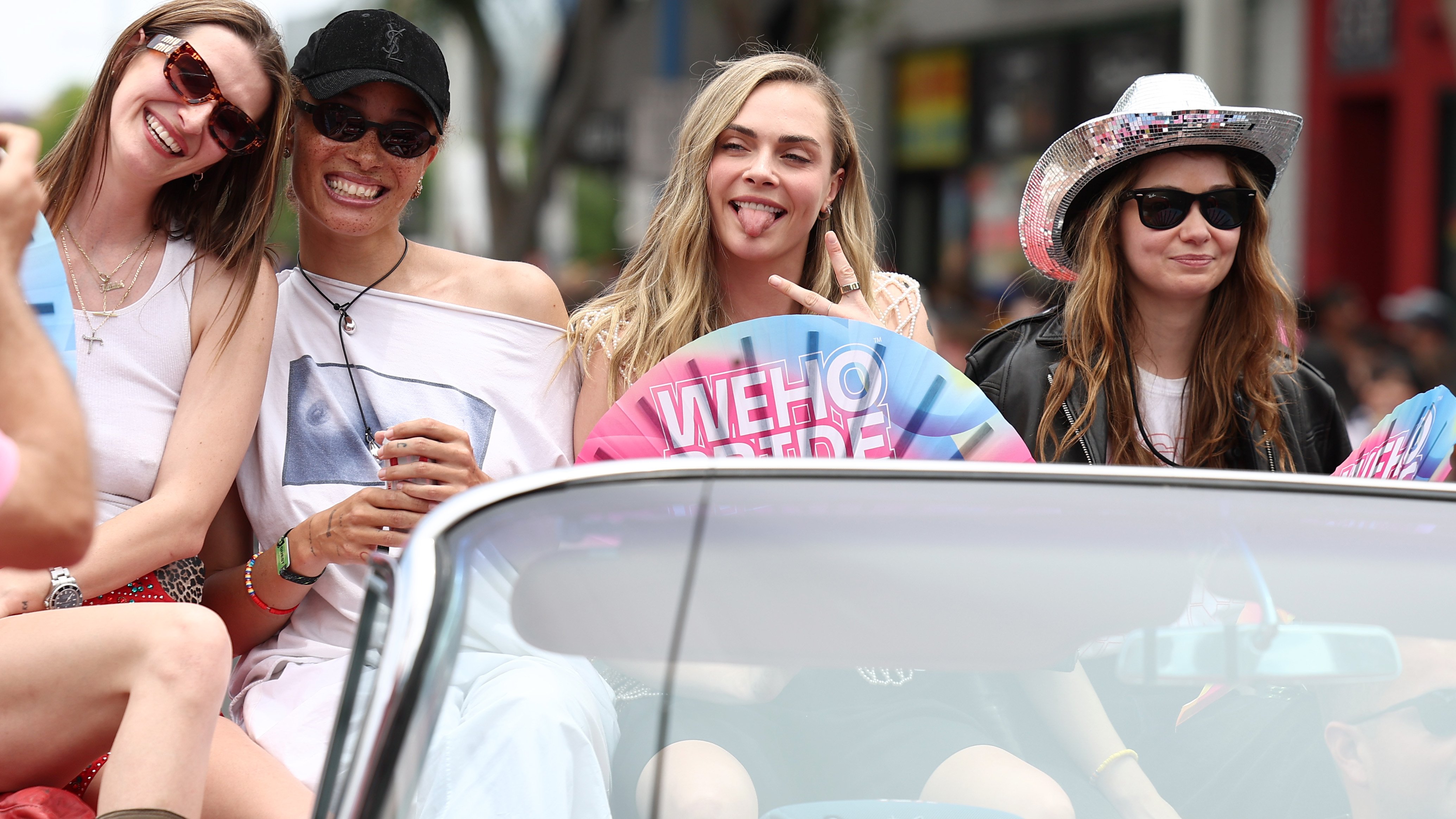  LGBTQ Pride 2025 Celeb Photos: Paris Hilton, Lizzo and Cara Delevingne Celebrate in West Hollywood