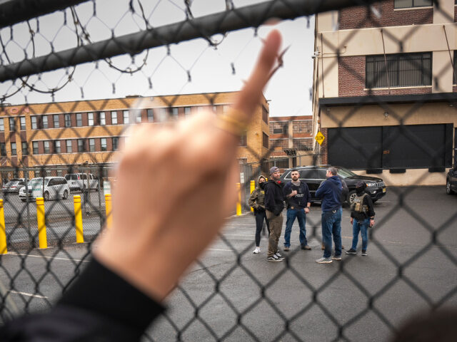 New Jersey Anti-ICE Protesters Blocking, Shaking Gates of ICE Facility Pummeled by Agents