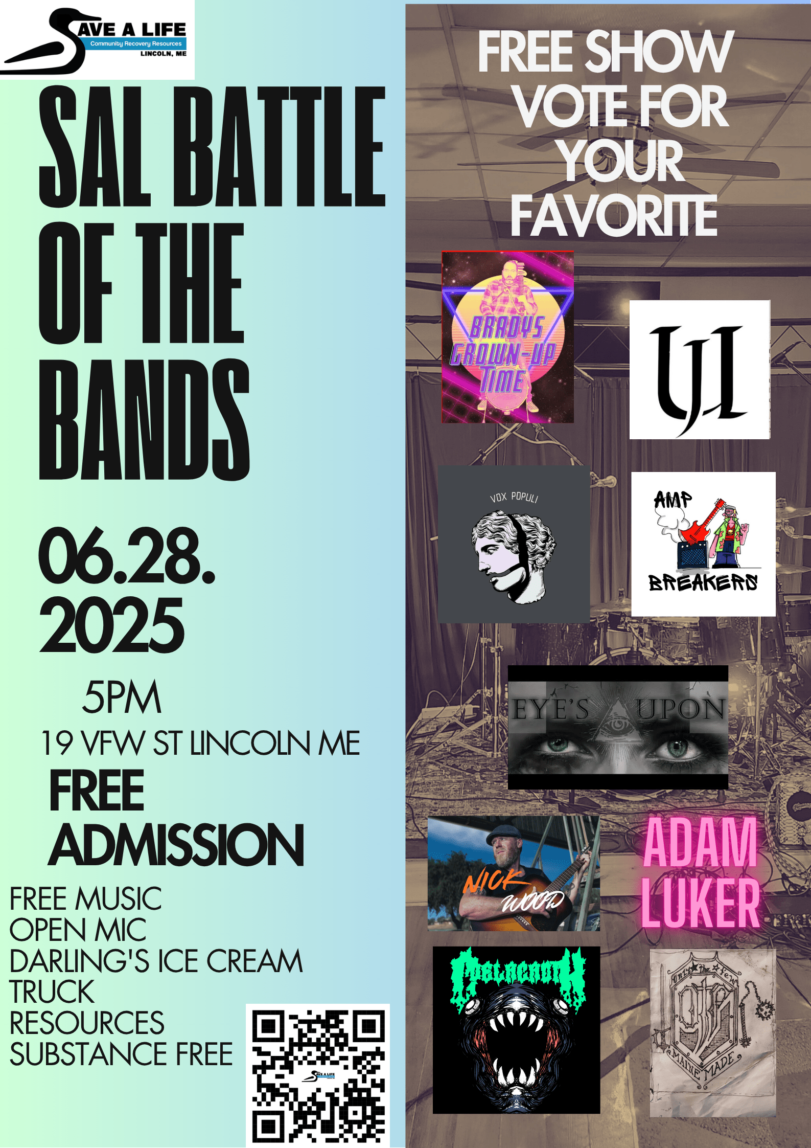  Save A Life hosts second annual Battle of the Bands — A high-energy, substance-free community celebration
