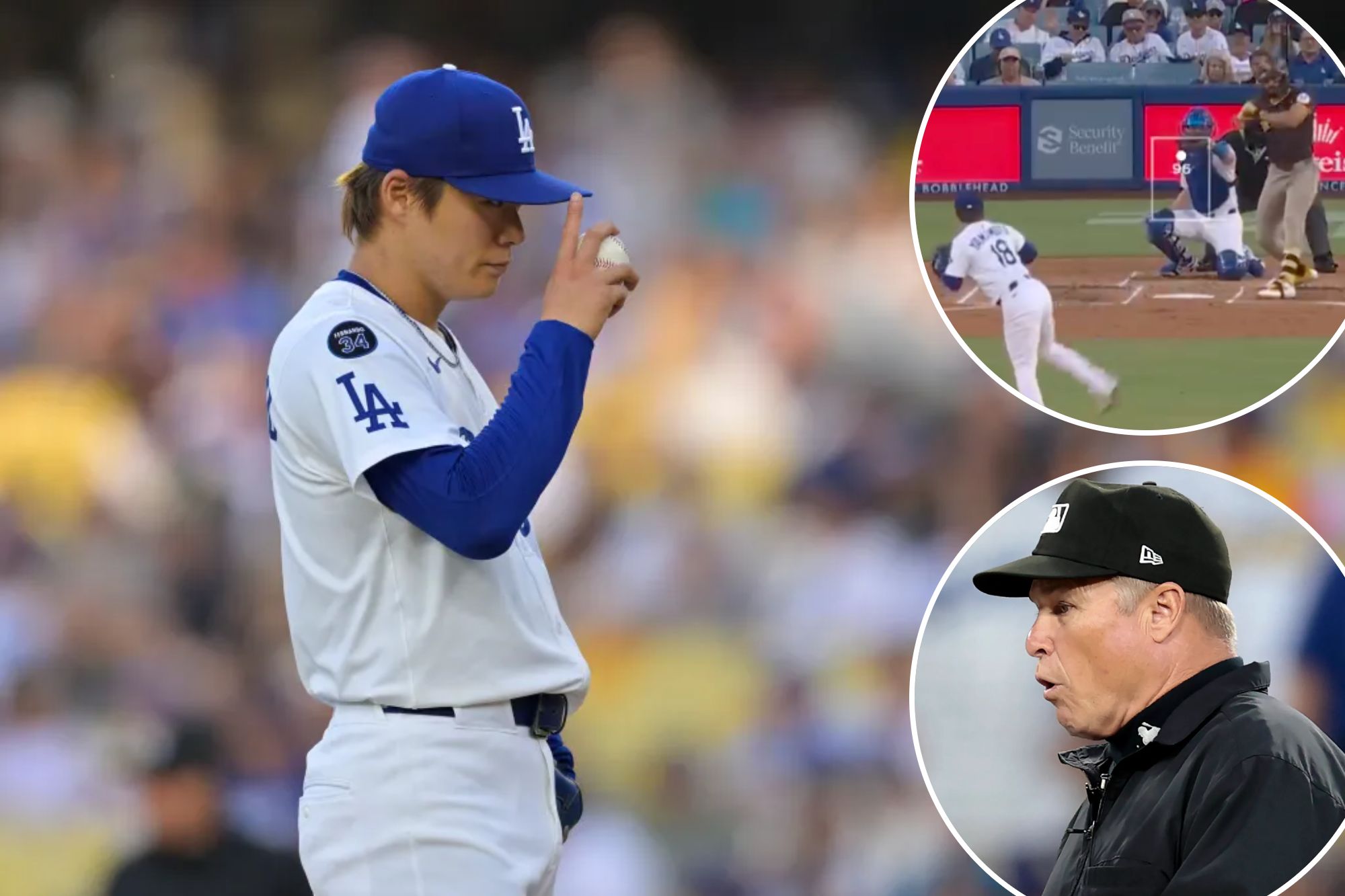 Yoshinobu Yamamoto misses out on immaculate inning after ump’s brutal missed call: ‘Not even close’