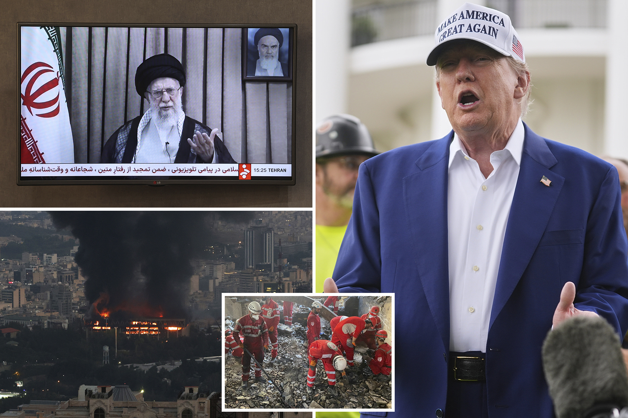  Trump says it’s ‘really late’ for Iran to begin talks after ‘getting the hell beaten out of them’