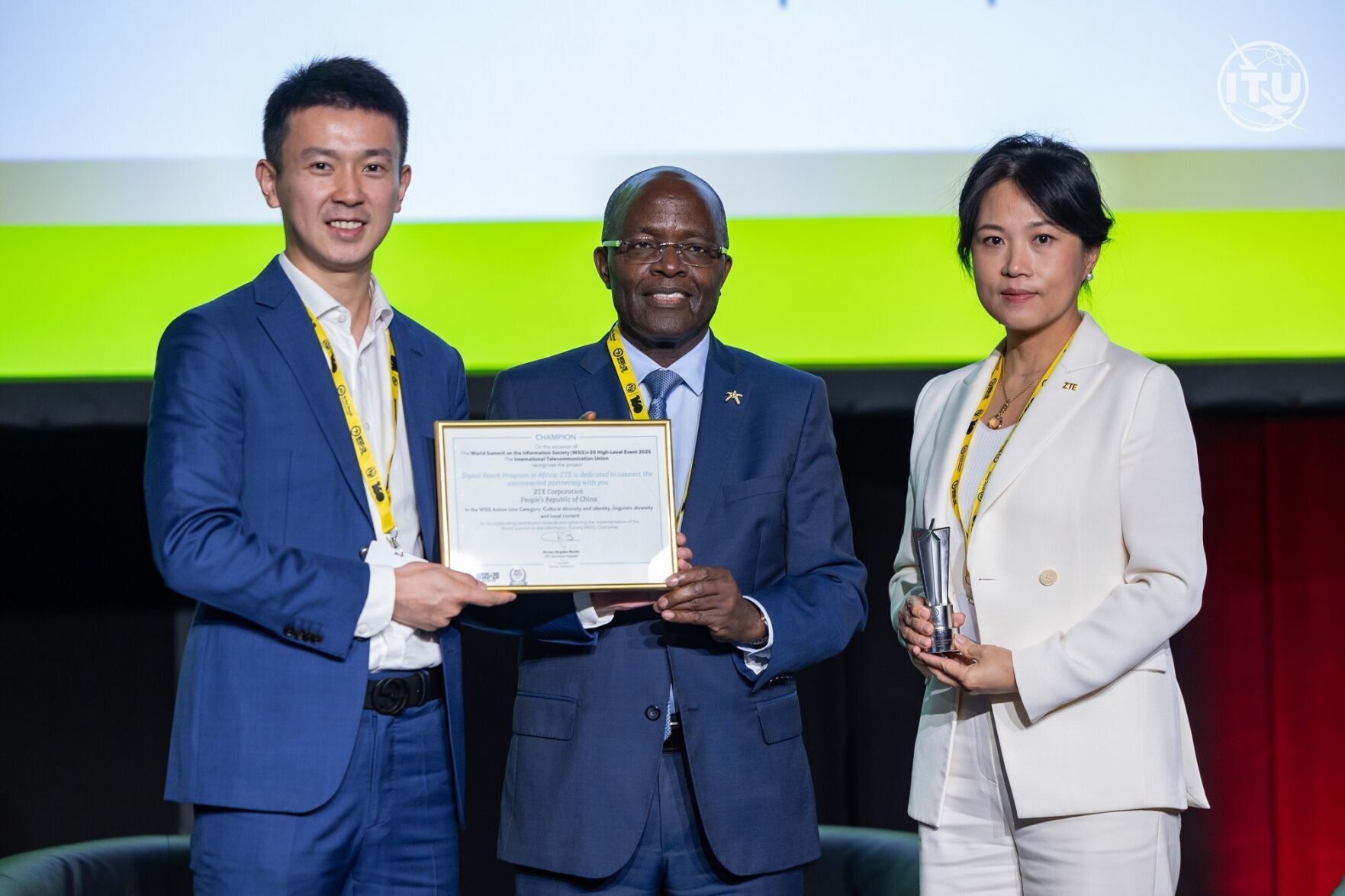 ZTE’s “Signal Reach Program” Wins WSIS 2025 Champion Award