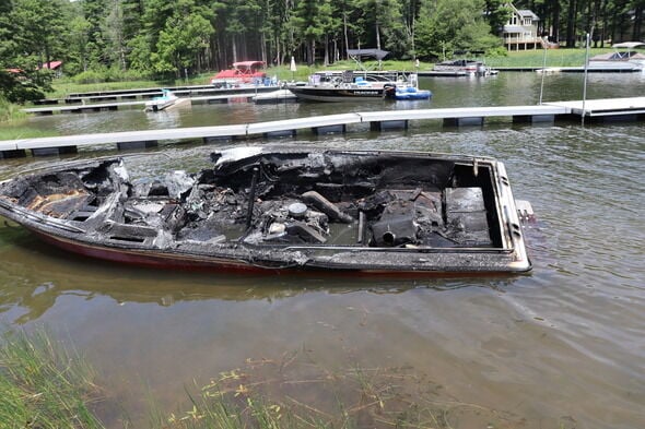 2 injured in Deep Creek Lake boat fire