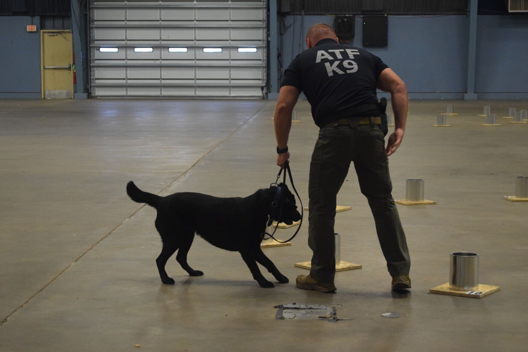 Explosive-detection K-9 testing hosted by ATF