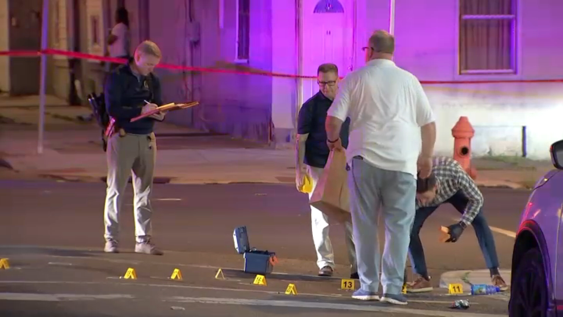At least 4 hurt as over a dozen shots fired in West Philly shooting