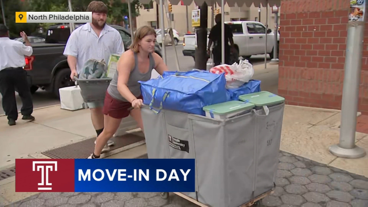 New students at Temple University begin move-in