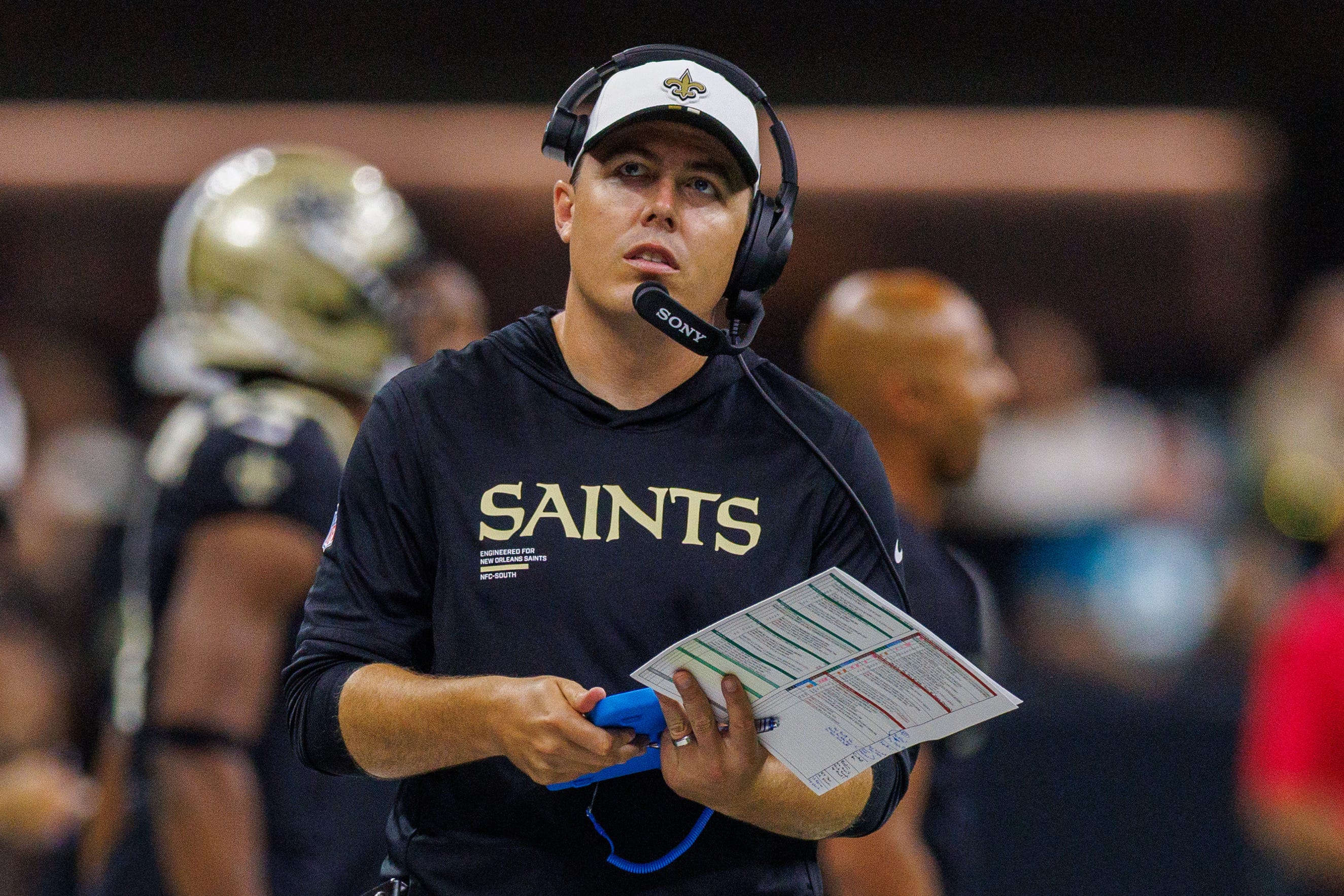 Kellen Moore mum on timeline for naming Saints starting QB: ‘We’ll see’