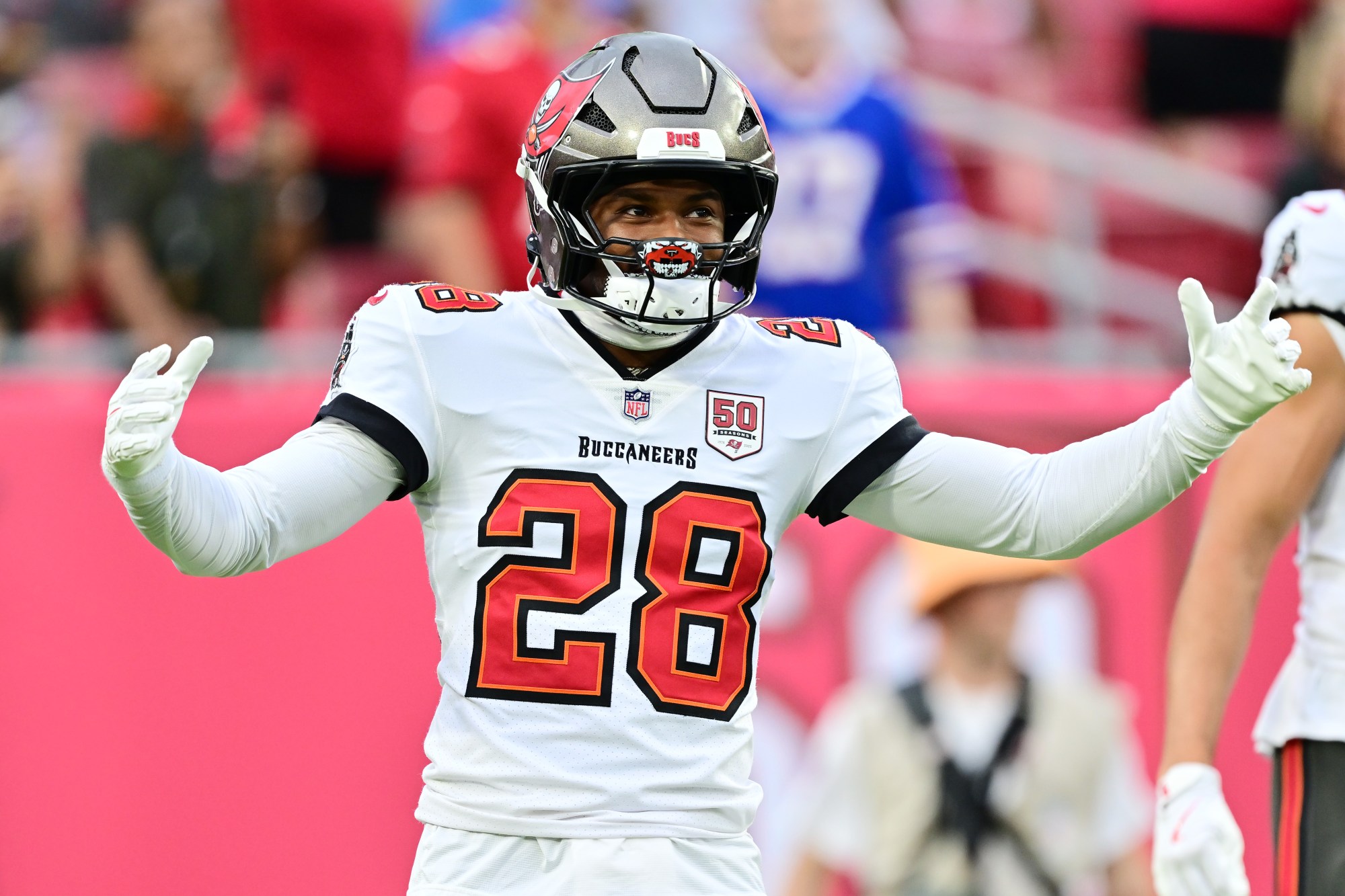 Shilo Sanders ejected from a Tampa Bay Buccaneers preseason game for throwing a punch