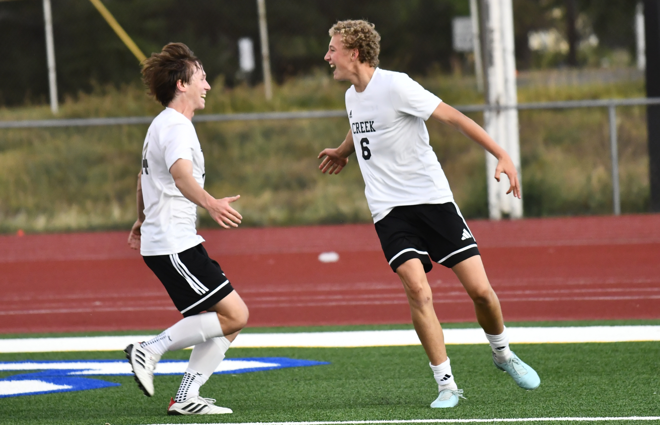  Ben Barnett, Silver Creek boys soccer blanks Broomfield