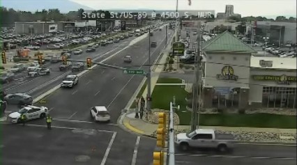 Traffic Alert: Lanes closed on State Street in Murray after rollover crash