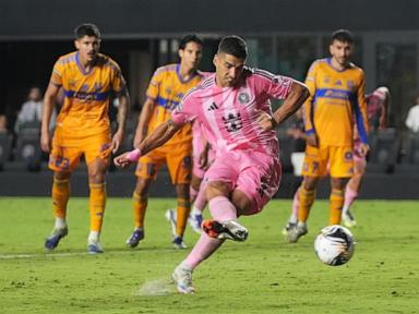 Suarez scores twice, Inter Miami overcomes Messi’s absence to beat Tigres 2-1 in Leagues Cup