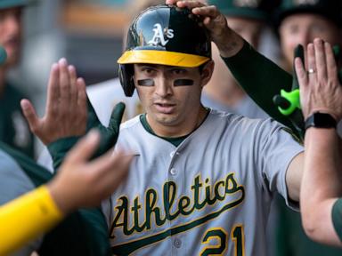Langeliers hits a 2-run home run in the 10th inning to lift the A’s past the Twins, 4-2