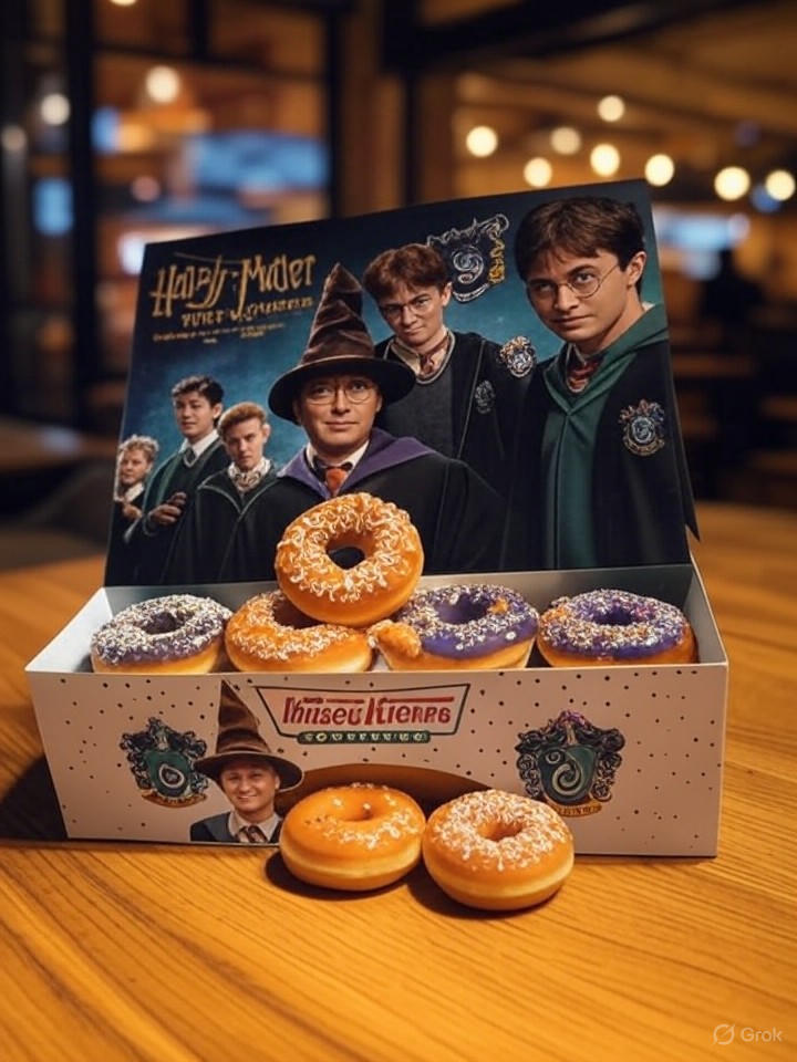 Krispy Kreme Launches Harry Potter Houses of Hogwarts Doughnut Collection