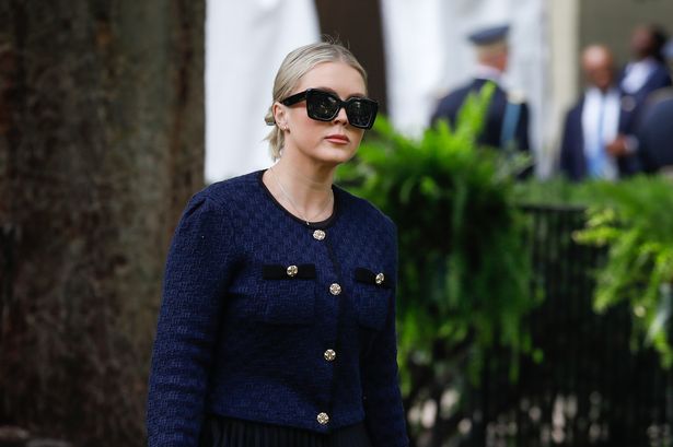 Karoline Leavitt sports symbolic accessory as she gives speech at Charlie Kirk vigil
